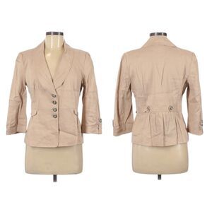 CLASSIQUES ENTIER Linen Tan Khaki Jacket M